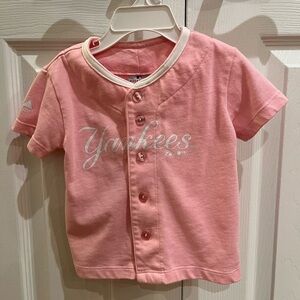 NY Yankees pink jersey- 12 months